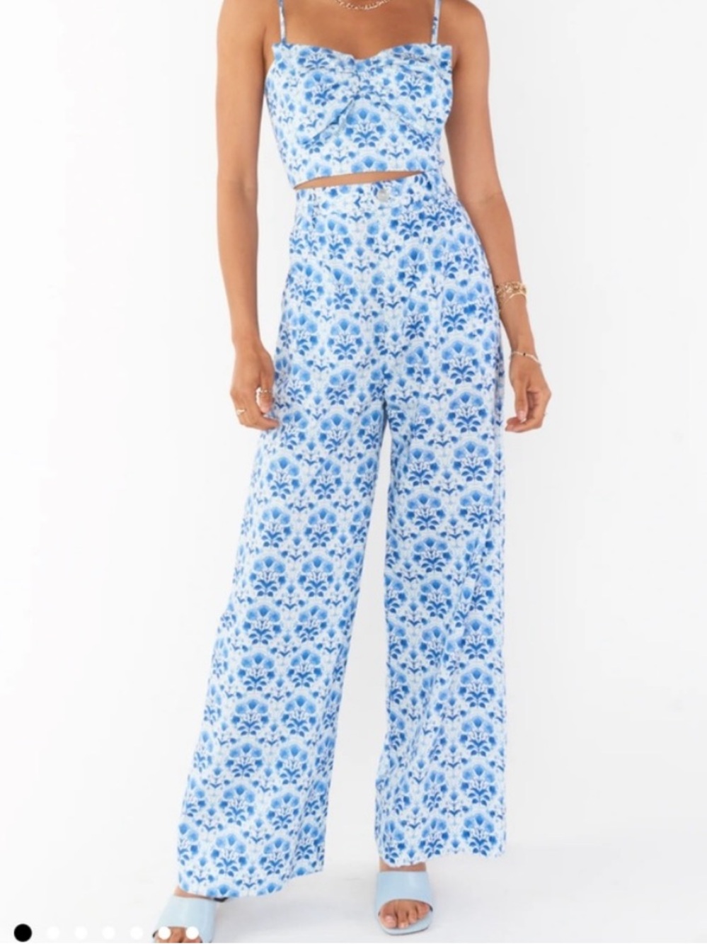 Show me your mumu rue trouser and chateau top NWT